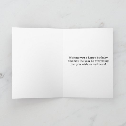 ブルー16誕生日 カード (内部)