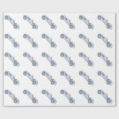 ブルー1936 BMW 328鉛筆スタイル描写ズ ラッピングペーパー (フラット)