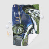 ブルー1957シェヴィンテージカー ゴルフタオル (インサイチュ)