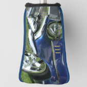 ブルー1957シェヴィンテージカー ゴルフヘッドカバー (回転90)