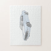 ブルー1969シェヴィカマロスケッチ ジグソーパズル (縦)