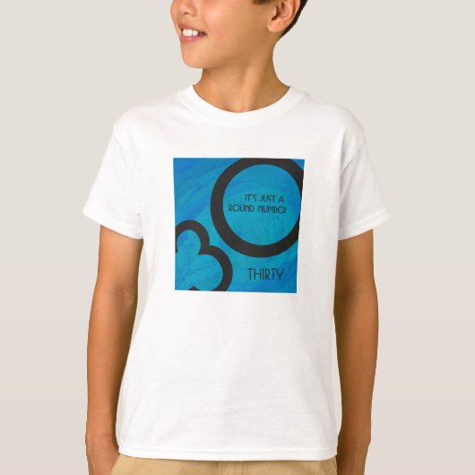 ブルー30 Decade誕生日 Tシャツ (正面)