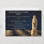 ブルー30th誕生日パーティーチェス司教 招待状 (正面)