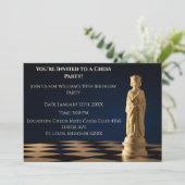 ブルー30th誕生日パーティーチェス王 招待状 (スタンド正面)