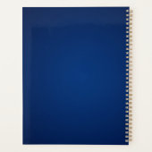 ブルー3Dカドゥセウス金ゴールドクロスメディカル プランナー手帳 (裏面)