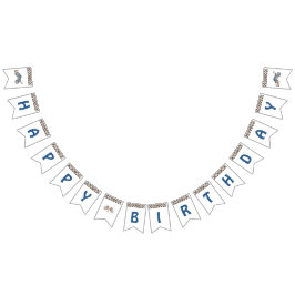 ブルー4ホイールクワッドバイクバンティングフラグ バンティングフラッグ