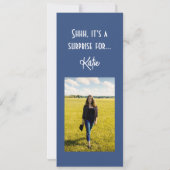 ブルー50と素晴らしいサプライズ誕生日パーティー 招待状 (裏面)