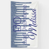 ブルー50と素晴らしい誕生日 横断幕 (縦)