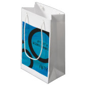 ブルー50 Decade誕生日 スモールペーパーバッグ (正面アングル)