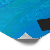 ブルー50 Decade誕生日 ポスター (角)