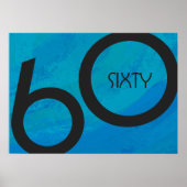 ブルー60 Decade誕生日 ポスター (正面)