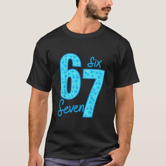 ブルー67面白いミーム Tシャツ (正面)