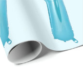 ブルー7バルーンラッピング紙 ラッピングペーパー (ロールコーナー)