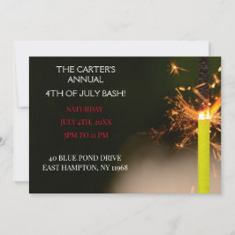 ブルー7月4日インディペンデンスデイスパーカー 招待状
