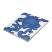 ブルー70年代のスタイリングサークル タイル (側面)