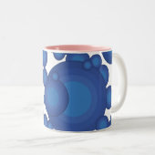 ブルー70年代のスタイリングサークル ツートーンマグカップ (正面右)