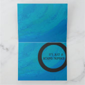 ブルー70 Decade誕生日 カード (内部)