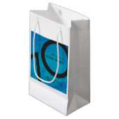 ブルー70 Decade誕生日 スモールペーパーバッグ (正面アングル)