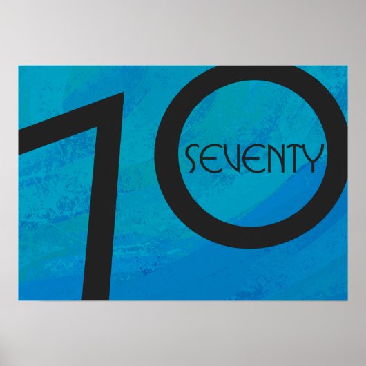 ブルー70 Decade誕生日 ポスター (正面)
