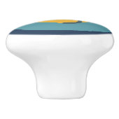 ブルー,いかり,コースタルリビングデザイン セラミックノブ (側面)