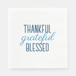 ブルー お礼 感謝 神の祝福 スタンダードランチョンナプキン