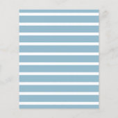 ブルー |こんにちはベビー |ベビーシャワー招待状 (裏面)