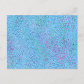 ブルー（ばちゃばちゃ）跳ねる抽象芸術 ポストカード (正面)