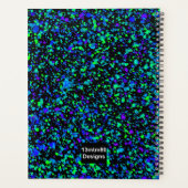 ブルー（ばちゃばちゃ）跳ねる-プランナー プランナー手帳 (裏面)