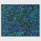 ブルー（ばちゃばちゃ）跳ねる – ラッピング紙 ラッピングペーパー (フラット)