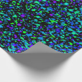 ブルー（ばちゃばちゃ）跳ねる – ラッピング紙 ラッピングペーパー (角)