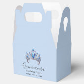 ブルー&アイボリーフローラキンセアニラ フェイバーボックス (オープン)