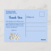 ブルー,アイボリー,グリーン,金ゴールドシルク&パールタンクYはがき ポストカード (裏面)