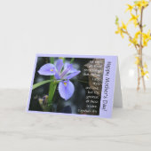 ブルー・アイリス・ウ・バース・オン・ラブ・マザーズ・デイ・カード カード (黄色い花)