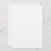 ブルー アイリス 結婚記念日 招待状 (裏面)