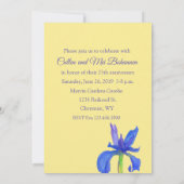 ブルー アイリス 25周年結婚記念日パーティー 招待状 (裏面)