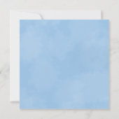 ブルー、アクアメルメイドタコ誕生日招待状 招待状 (裏面)