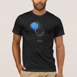 ブルー アコースティックギター Tシャツ ヴァージョン2 (注釈参照)