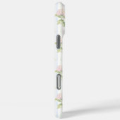 ブルー アジサイ 水彩 ストライプ 名入れ Case-Mate iPhoneケース (裏面 / 右)