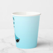 ブルー・アニメ・ホエジパーソナライズされたラ 紙コップ (左)