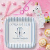 ブルー アフター スキー ブライズメイド パーティー ペーパープレート (パーティー)