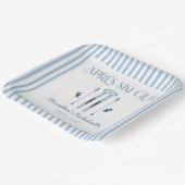 ブルー アフター スキー ブライズ パーティー ペーパープレート (傾斜あり)