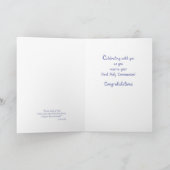 ブルー·アンド·シルバー·クロス第一聖餐式 カード (内部)