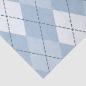 ブルー アーガイル ヴィンテージ ベイビー シャワー 薄葉紙 (詳細)