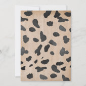 ブルー ア リトル カウボーイ カントリー ウェスタン ベイビー シャワー 招待状 (裏面)