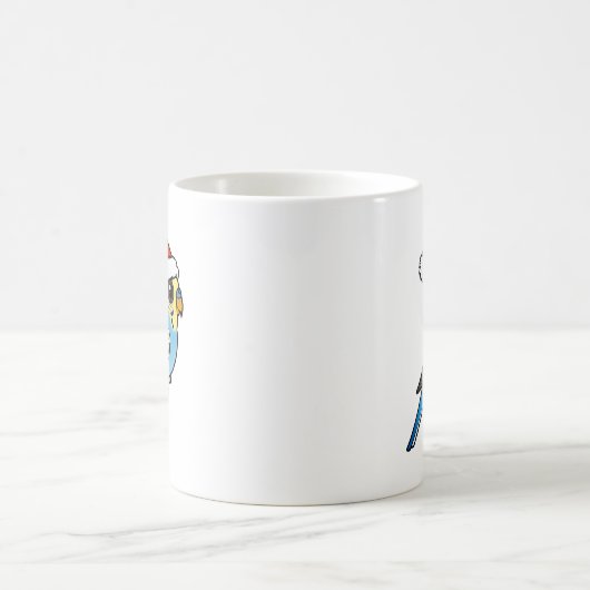 ブルー&イエローサンタブジー モーフィングマグカップ (中央)