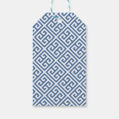 ブルー&イエローサンフラワーズジンジャージャーウェディングシャワー ギフトタグ (裏面)