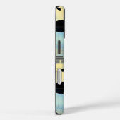 ブルー&イエローセーレーヌ幾何学的アートフォンケース Case-Mate iPhoneケース (裏面 / 右)