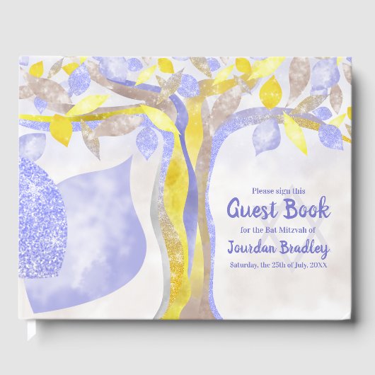 ブルー&イエローツリーオブライフゲストブック ゲストブック (正面)