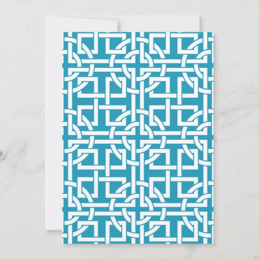 ブルー&イエローバンティンペナント結婚式招待状 招待状 (裏面)