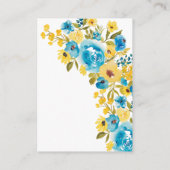 ブルー・イエローフローラ大学基金の卒業 エンクロージャーカード (裏面)